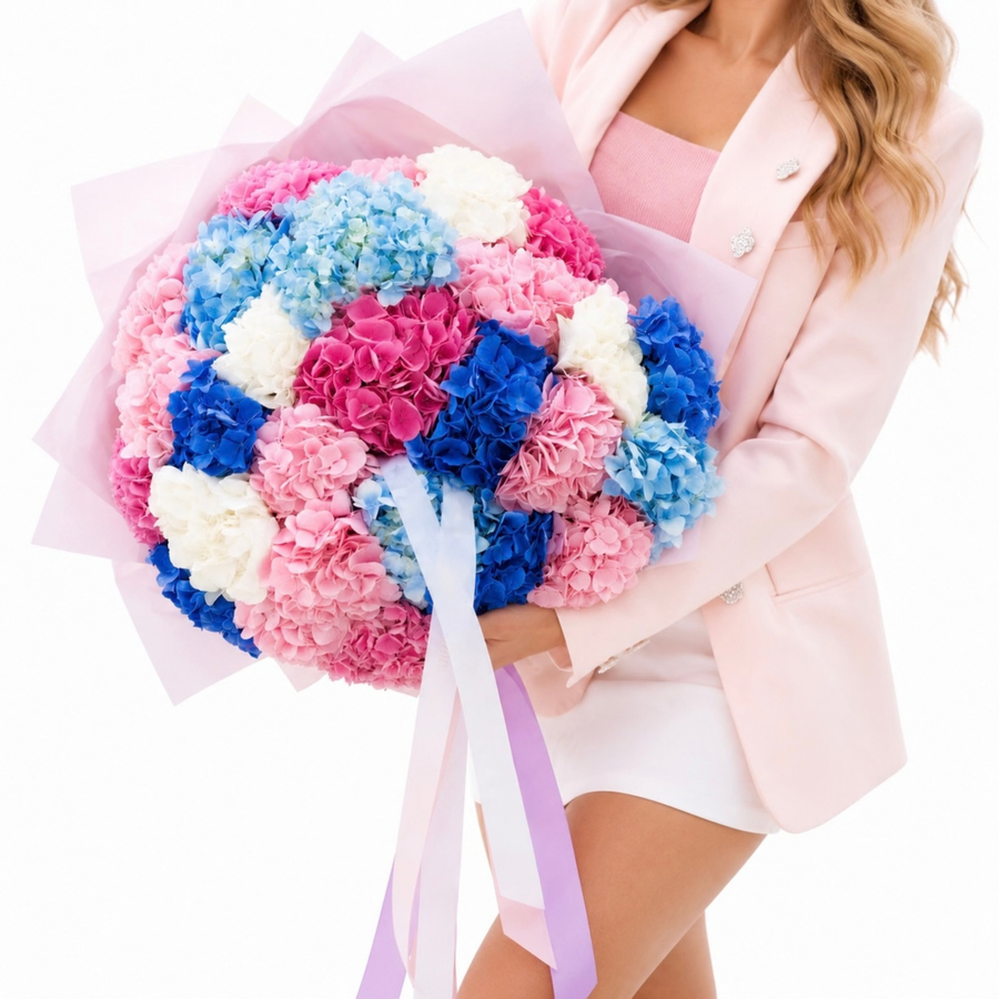 Hydrangeas bouquet Prism - DJ flowers