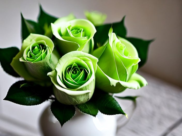 Green roses meaning