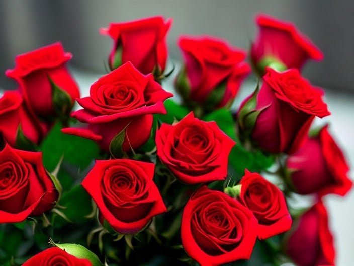 Red Madame roses