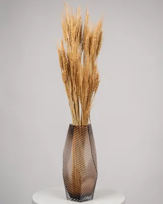 Vase arrangement of dry wheat Golden Harvest delivery in Dubai