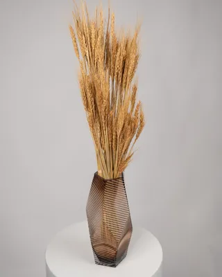 ترتيب مزهرية من القمح الجاف