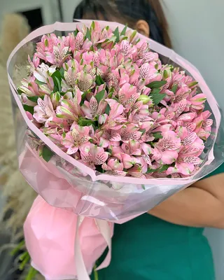 Monobouquet of alstroemerias Pink Crush