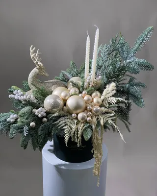 Christmas box arrangement Winter Glow delivery in Dubai