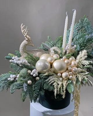Christmas box arrangement Winter Glow