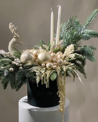 Christmas box arrangement Winter Glow