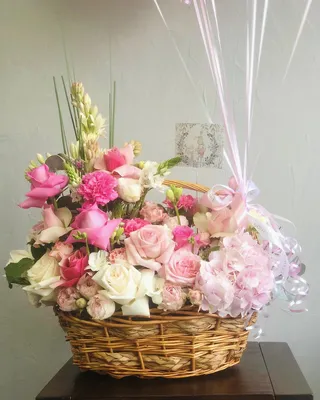 Basket arrangement It’s a Baby girl delivery in Dubai