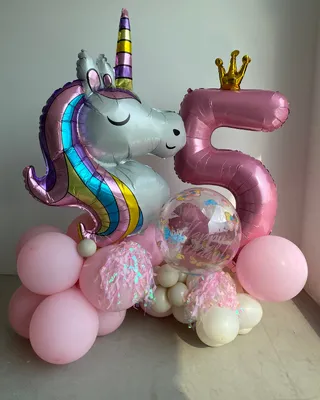 Birthday Balloon set Unicorn Fantasy delivery in Dubai