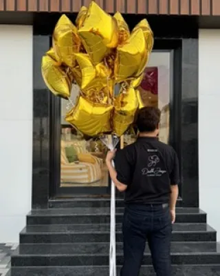 بالونات على شكل نجمة باقة الاحتفال بالنجوم المرصعة بالنجوم