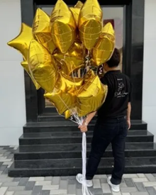 بالونات على شكل نجمة باقة الاحتفال بالنجوم المرصعة بالنجوم