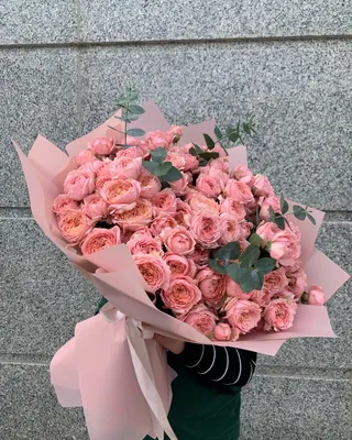 Monobouquet of Julietta spray roses Pinkie