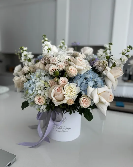 Flower box arrangement Chicory