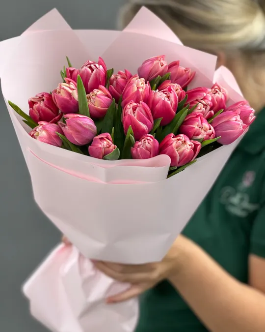 Monobouquet of tulips Blushing Petals