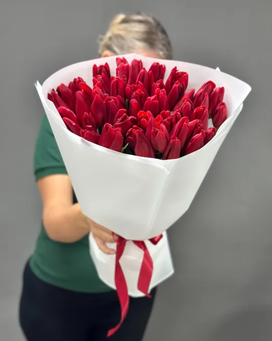 Monobouquet of tulips Spring Ember