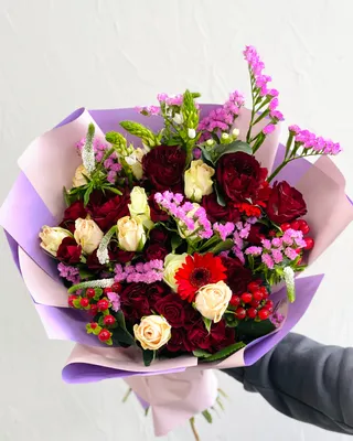 Авторский букет Purple beauty доставка в Дубае