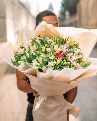 Monobouquets Alstroemeria grand mix
