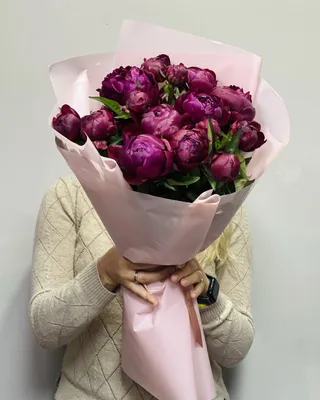 Peony bouquets Trendy bordo delivery in Dubai
