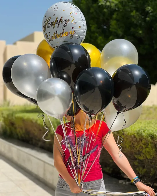 Balloons Happy Birthday to Him set