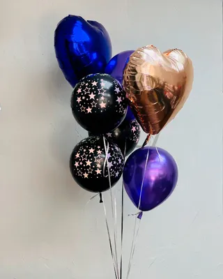 Набор воздушных шаров в ночном стиле доставка в Дубае