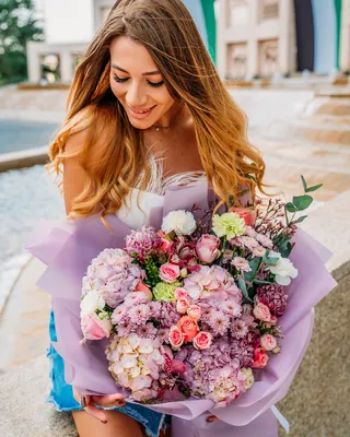 باقة توقيع أفكار بنفسجية