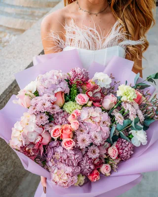 باقة توقيع أفكار بنفسجية