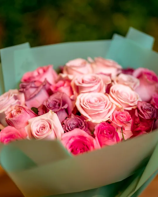 باقة ورد مشرقة