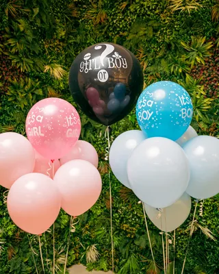 Balloons Baby gender reveal set