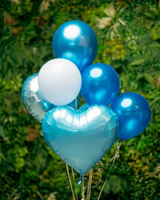 Balloons Blue vibes set delivery in Dubai