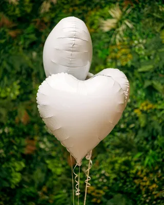 Balloons White hearts