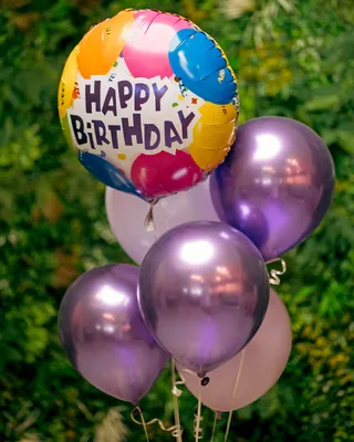 With purple baloon set delivery in Dubai