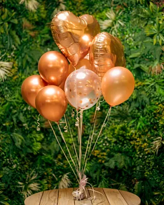 Balloons Rose-gold set delivery in Dubai