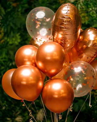 Balloons Rose-gold set