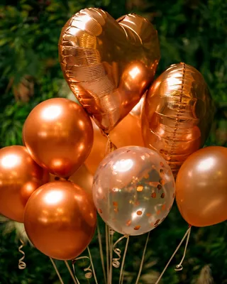 Balloons Rose-gold set