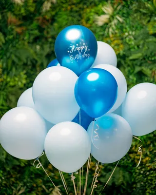 Blue cloud balloons