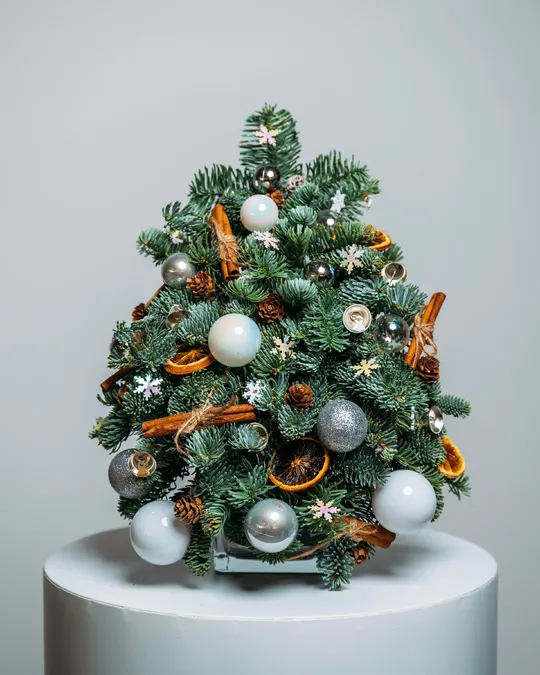 Silver Lights Christmas tree (size XS)