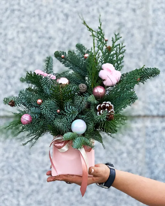 Pink spirit of Christmas