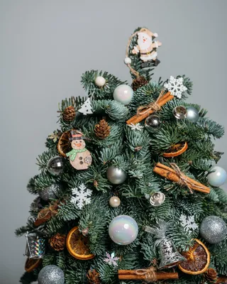 Silver Lights Christmas tree (size S)