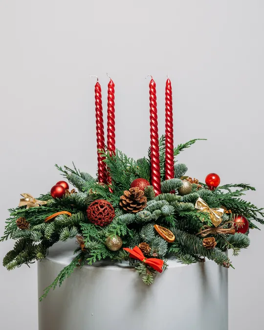 Christmas table centerpiece Spark the eve