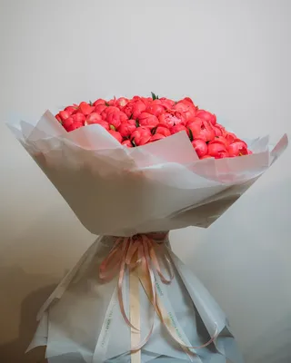 Peony bouquet Majestic Coral Blossom delivery in Dubai