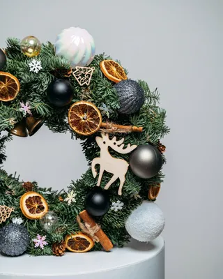 Christmas wreath Star lights