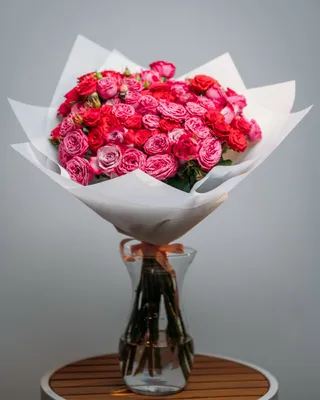 Vase arrangement of spray roses Vibrant Visions