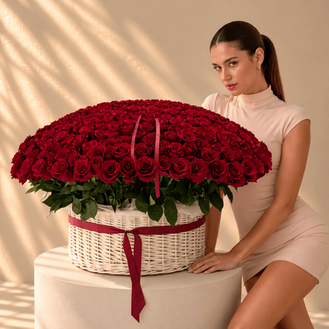 Rose Basket - DJ flowers
