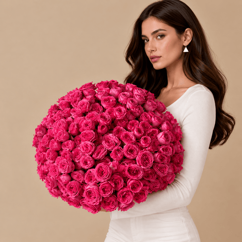 Bright pink - DJ flowers