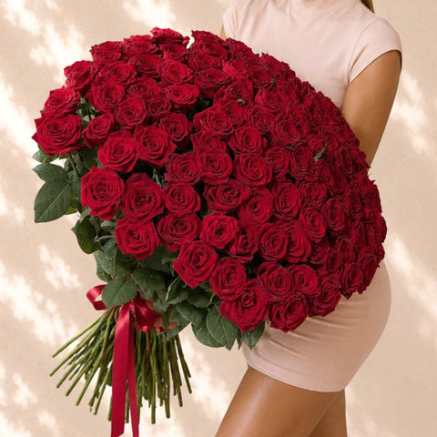 Large Red Roses Bouquet - DJ flowers
