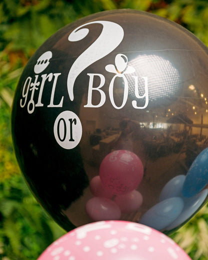 Balloons Baby gender reveal set - DJ flowers