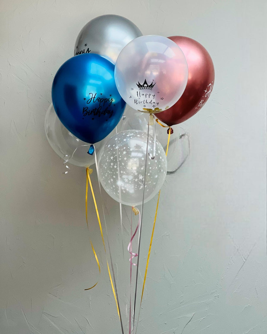 Balloons Happy Birthday simple combination - DJ flowers