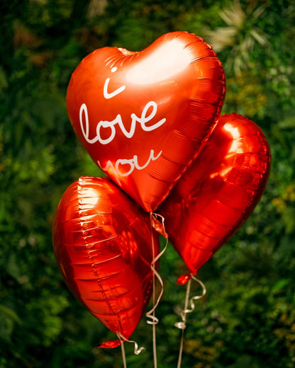Balloons I love you set - DJ flowers