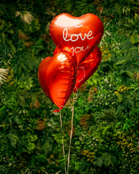 Balloons I love you set - DJ flowers