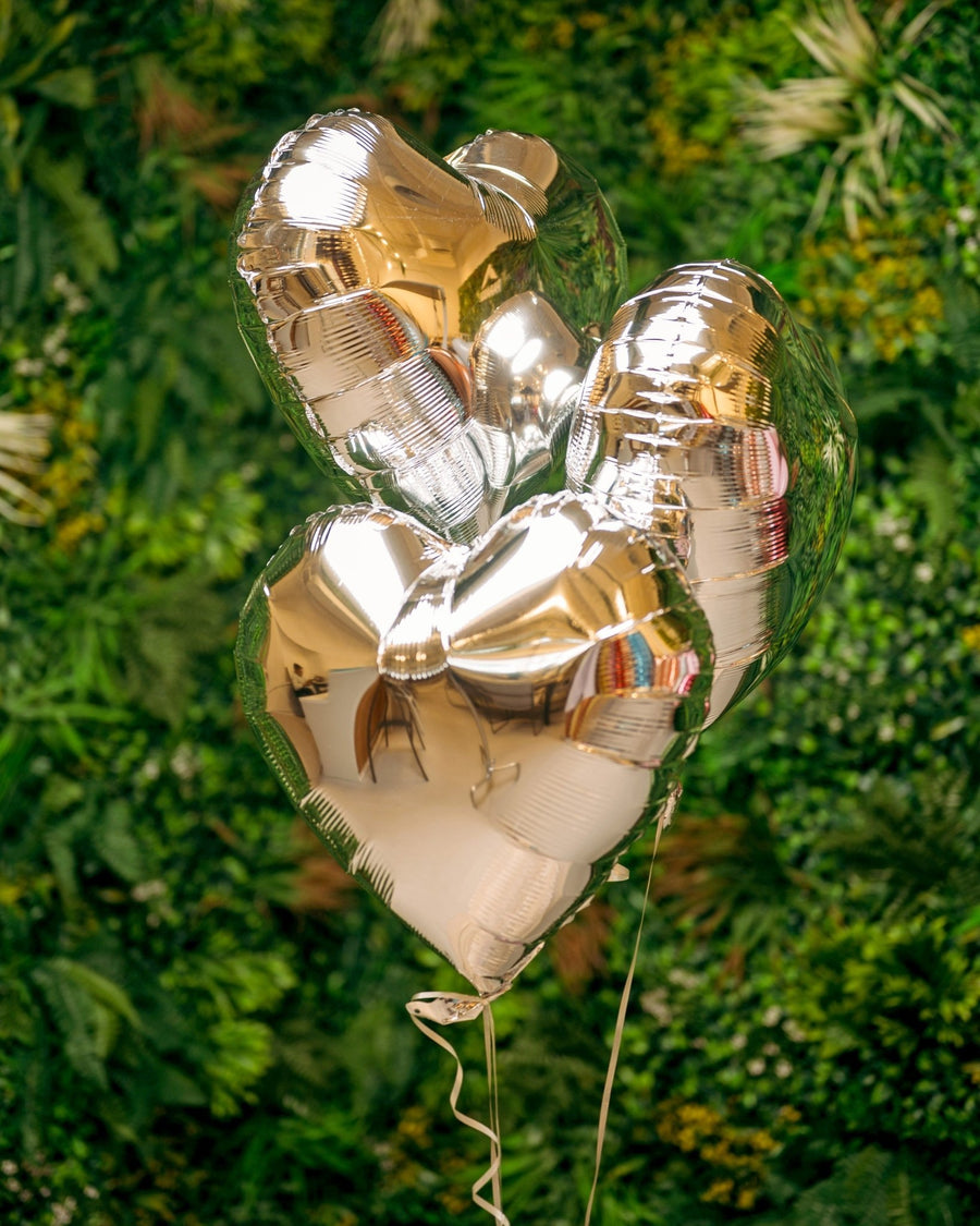 Balloons Silver heart - DJ flowers