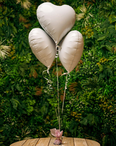 Balloons White hearts - DJ flowers