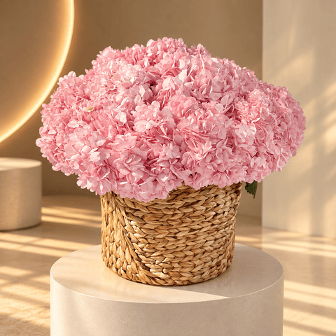 Basket arrangement Pink Petal Perfection - DJ flowers
